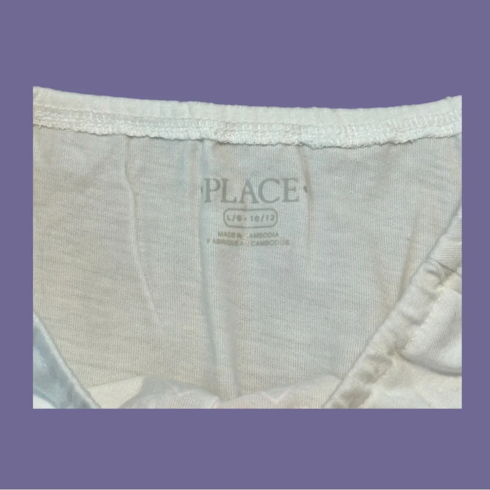 Children's Place | Girls White Paisley Smocked Top | Size L 10/12 | EUC
